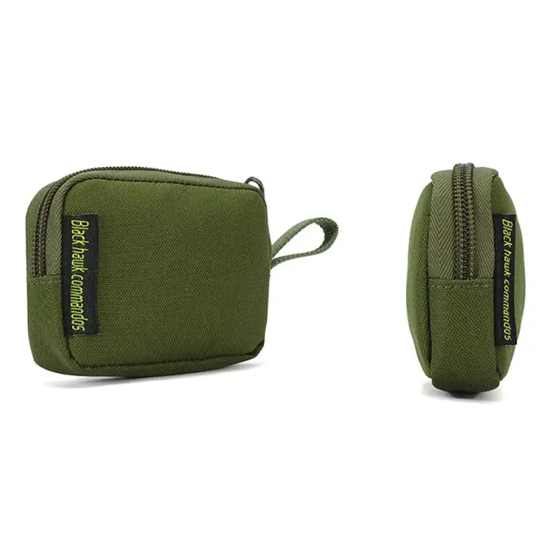 Mini Outdoor Accessories Bag for Earphone EDC Key Bag Coin Purse Ranger Green Wallet Tool Bag