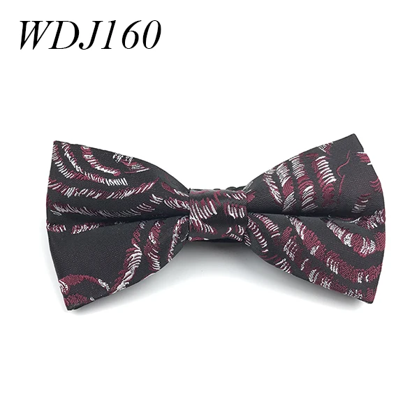 Party Wedding Bow Tie for Men Luxury Polyester Woven Mans Bowtie - Цвет: WDJ160