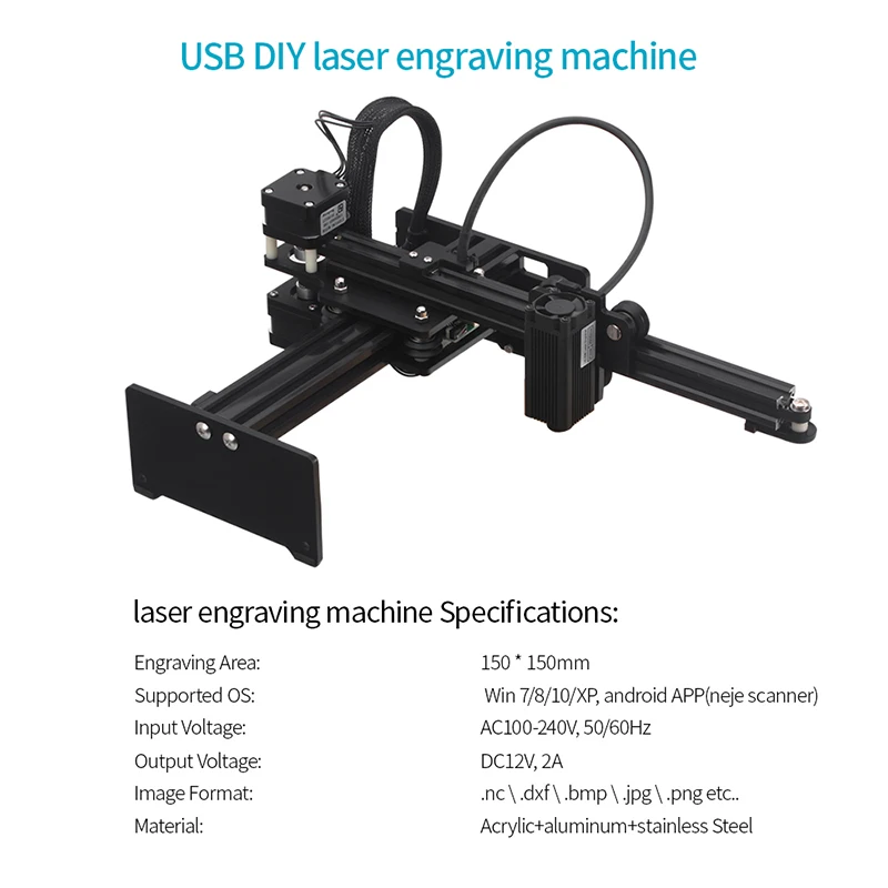 Master 3500 мВт 405 нм Настольный Cnc гравер портативный Diy гравировальный станок для резьбы, гравировальный станок, вилка США