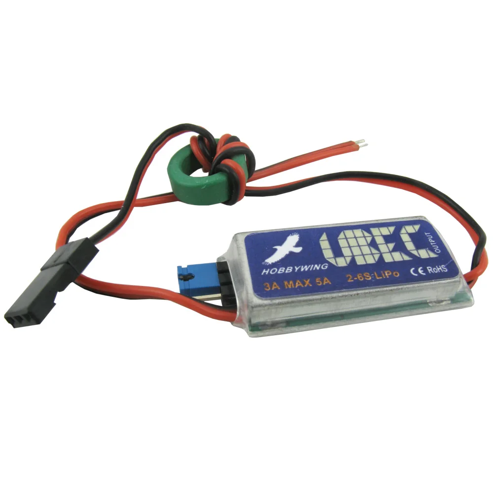 

50pcs/Lot Hobbywing 3A UBEC Max 5A 5V 6V Switch Mode BEC for RC Models
