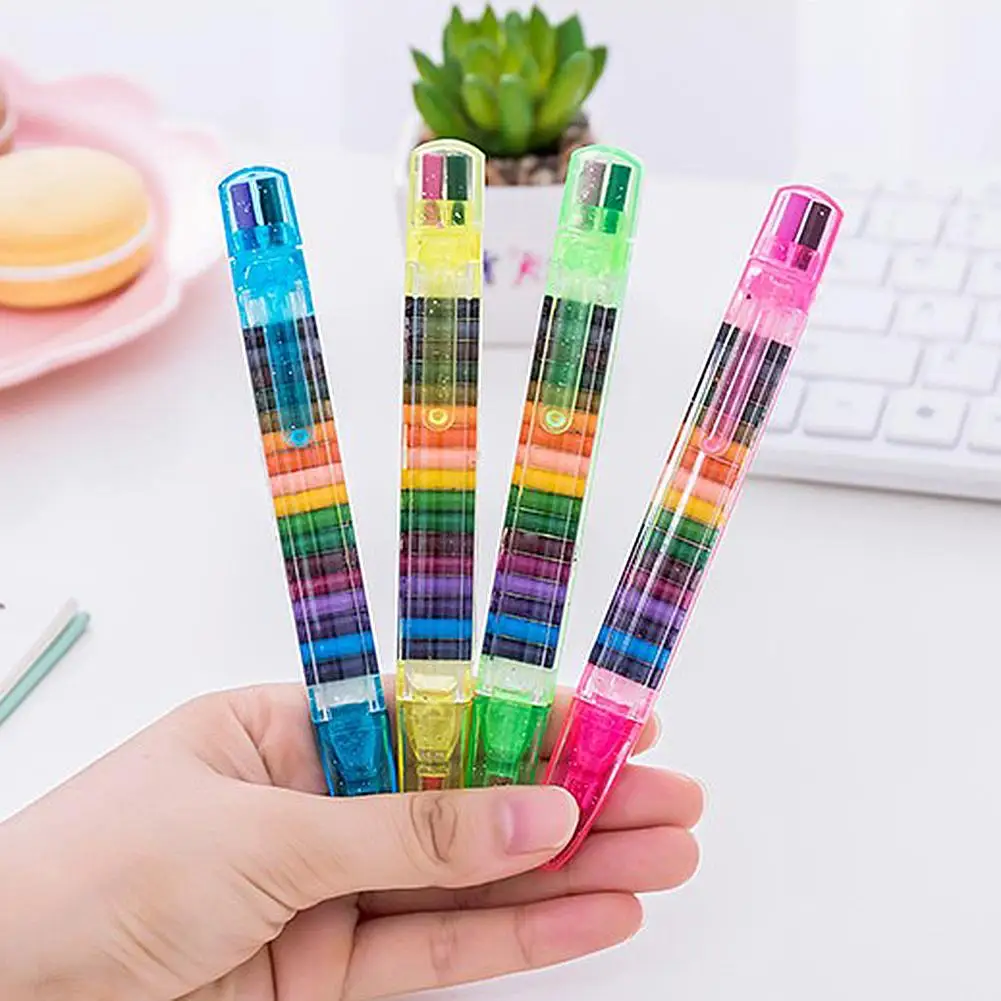 

4PCS Colorful 20 Colors Oil Paint Pen Oil Pastel Safe Nontoxic Painting Graffiti Drawing Pen For Kids Children Students