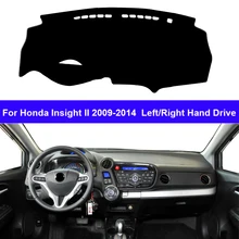 Cubierta de salpicadero de coche, alfombra protectora Anti-UV, para Honda Insight II 2009-2014, 2013