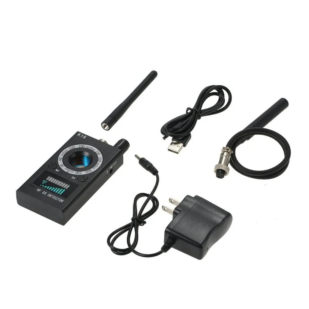 

K18 1MHz to 6.5GHz RF Signal Detector Camera GSM Audio Bug Finder GPS Professional Wireless Radio Frequency Detector