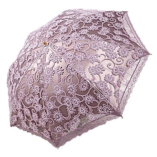 Umbrella D Кружевной зонт с арочным УФ креативным рисунком принцессы складной женский зонт Niello Artny с УФ-защитой QZH173 - Цвет: Umbrella D