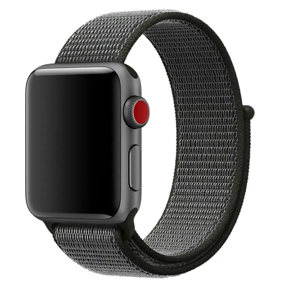 12SGLS Ремешок для наручных часов Apple Watch 4 5/3/2/1 38 мм 42 мм 62 NewColors нейлон мягкий дышащий сменный ремешок петли для наручных часов iwatch серии 4 40 мм 44 мм - Цвет ремешка: 12SGLS