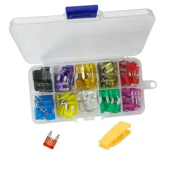 

120Pc Small Car Fuse Cover Car insurance Plug-in Fuse Box