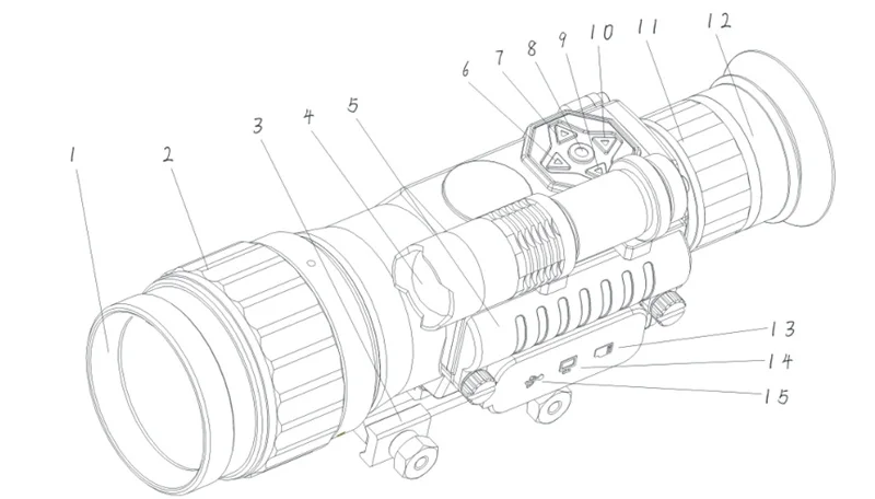 Цифровой ИК ночного видения оптический Монокуляр Водонепроницаемый мини портативный Фокус телескоп для путешествий охота концевой прицел