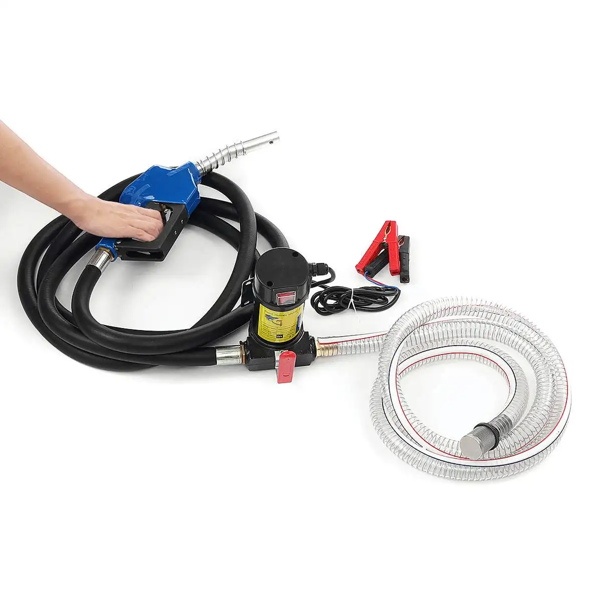 

175W Diesel/Kerosene Electric Transfer Fuel Pump Metal Fluid Extractor 45L/min Fuel Supply System Auto Accessories 12V/24V