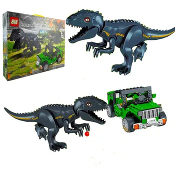 

IN STOCK 82029 Jurassic Dinosaur World 2 Movie Series Tyrannosaurus Rex Chase Building Blocks Bricks Kids Toys Christmas gift