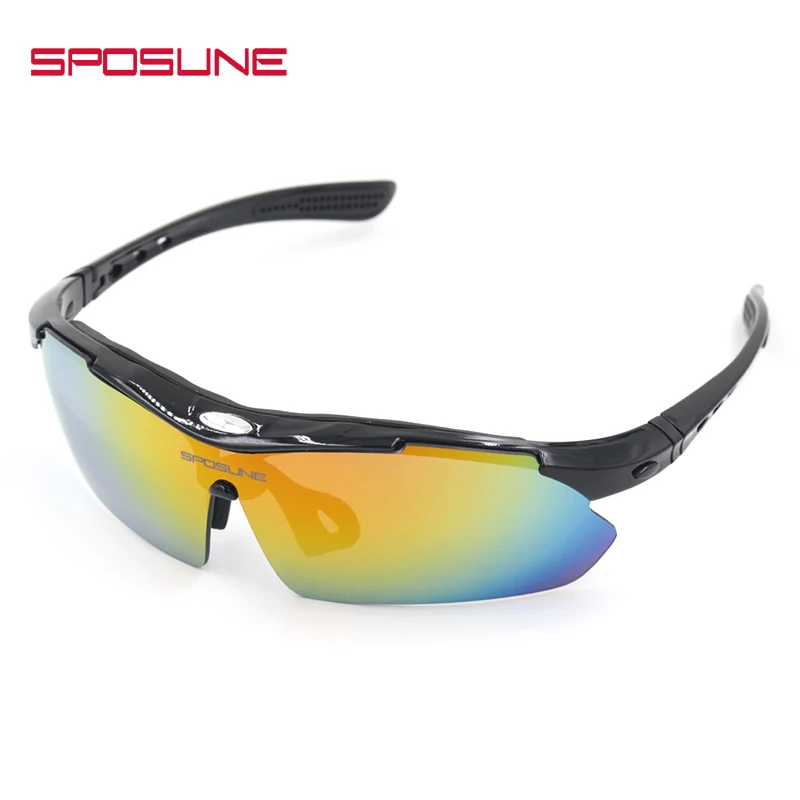 

SPOSUNE Cycling Glasses Polarized Eyewear Motorcycle Sunglasses Eyewear UV Protection For Mountain Road Bicycle Fishing Glasses
