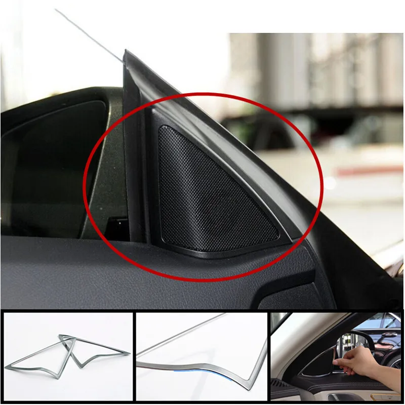 CNORICARC твитер громкоговорители рамка украшения Chrome ABS Динамик наклейка Накладка