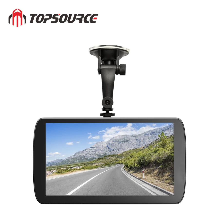 Автомобильный видеорегистратор TOPSOURCE, 9 дюймов, ANDROID 6,0, 1G/16G, видеорегистратор, Full HD, 1080 P, видео регистратор, камера, gps, навигатор для грузовиков и транспортных средств