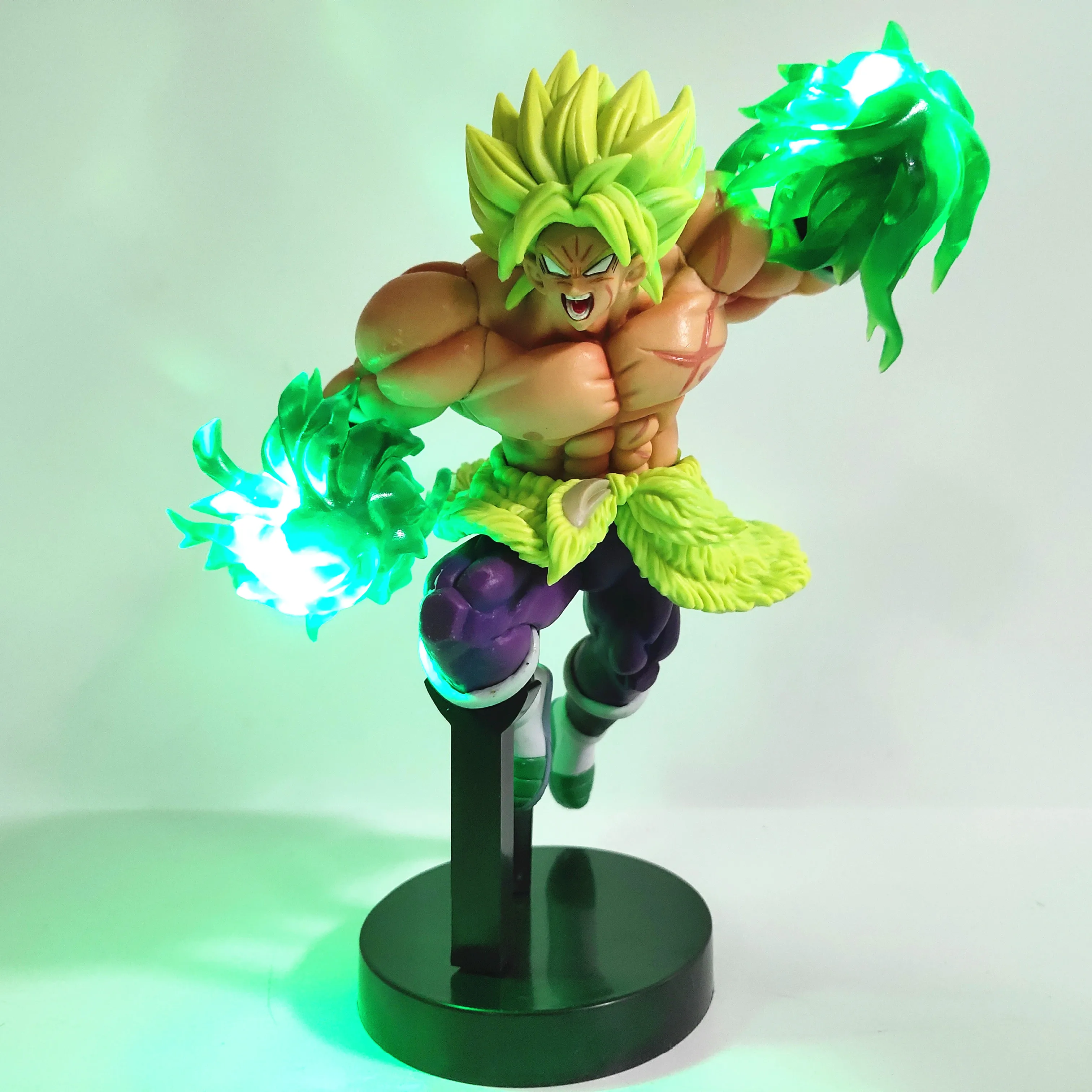 Dragon Ball Z Broly светодиодный эффект Фигурки игрушки аниме Dragon Ball Супер Broly Led Мощность сцены фигурка игрушка DBZ