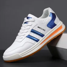 

Thick Sole Soft Leather Men Running Shoes Autumn Sneakers Zapatillas Hombre Mens Sport Shoes Boots Man Rubber Footwear Walking