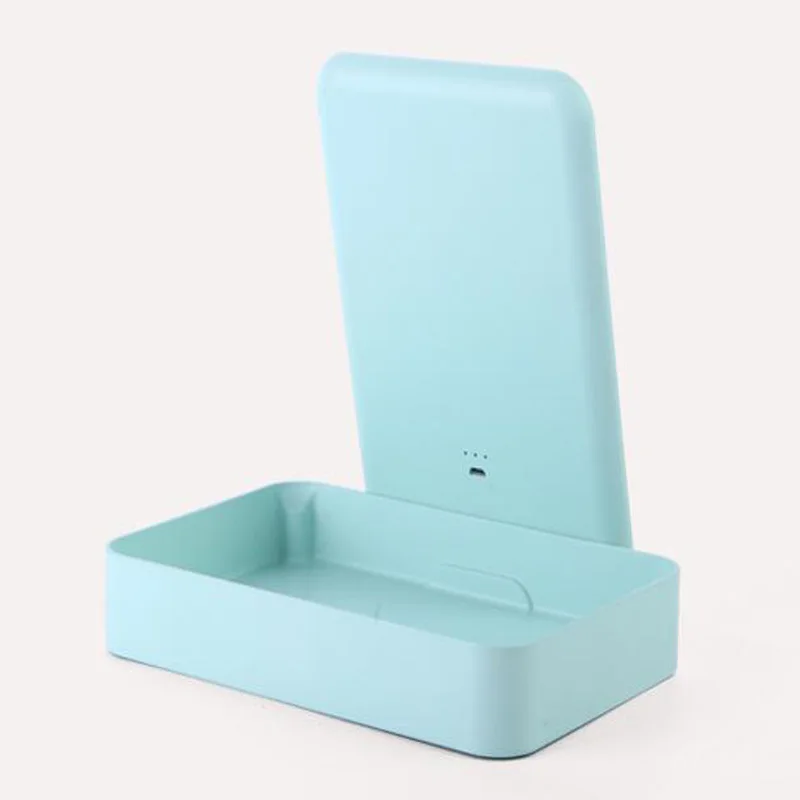 Usb зарядка коробка для хранения косметики плоское хранение туалетное зеркало коробка для хранения ювелирных изделий умный светодиодный светильник с обратным отсчетом зеркало для макияжа