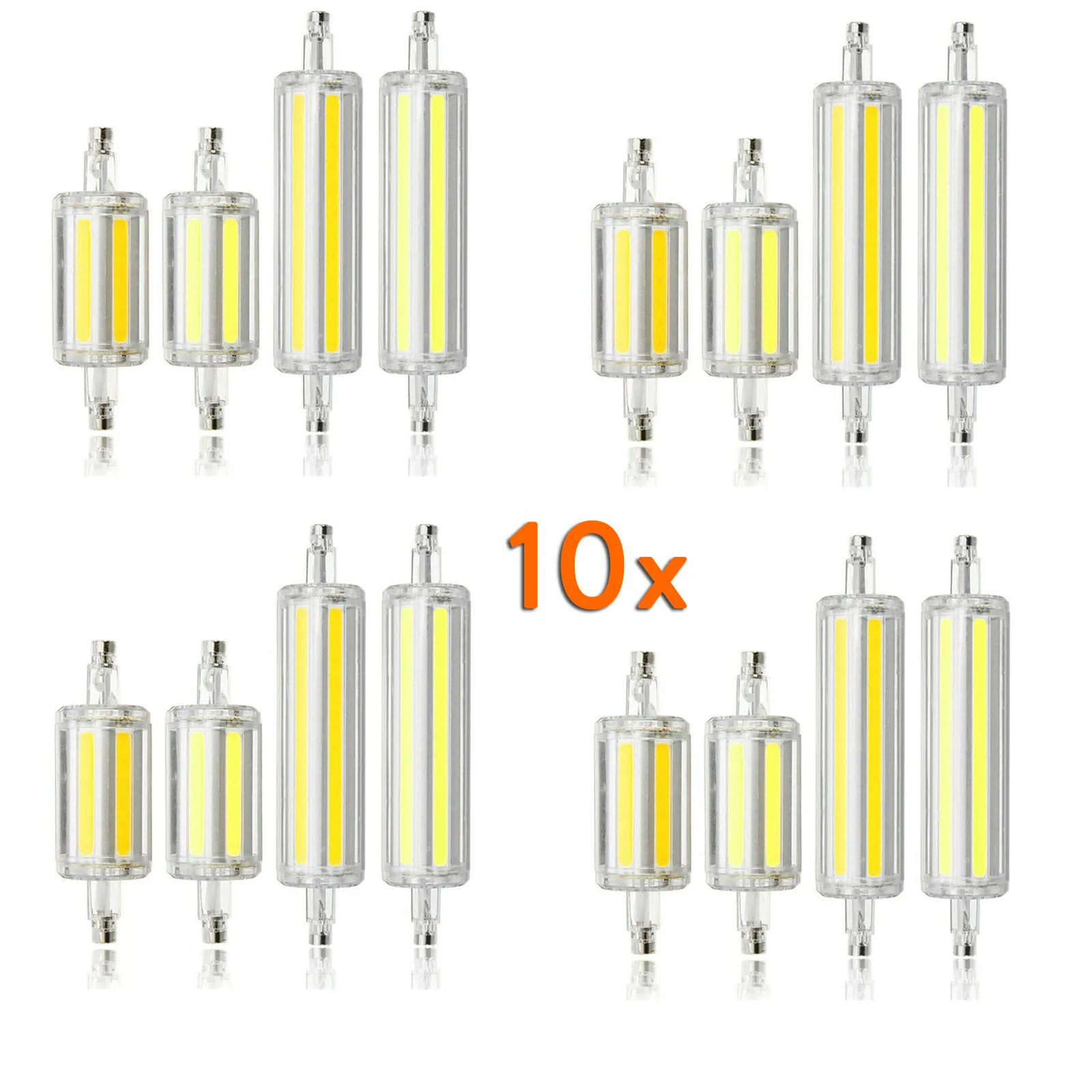 10x Новый Ampoule R7S светодиодный прожектор с регулируемой яркостью J78 J118 78 мм 118 10 Вт 20