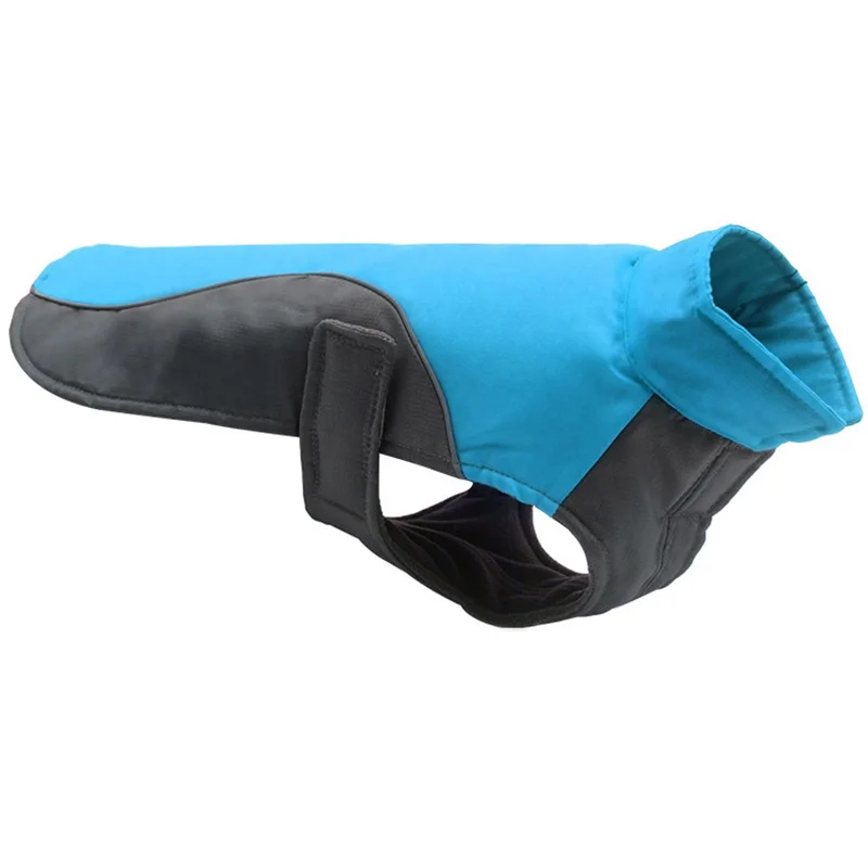 Fashion Pet Small Dog Clothes Winter Warm Dog Jacket Harness Chihuahua Puppy Coats XS-XL - Цвет: Blue