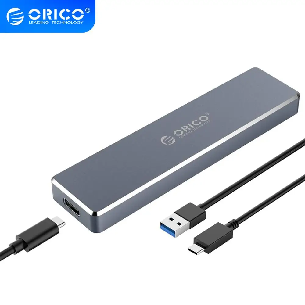 ORICO M.2 SSD корпус USB3.1 Gen2 Type C высокоскоростной 10 Гбит/с для NVME PCIE NGFF SATA M/B Ключ диск