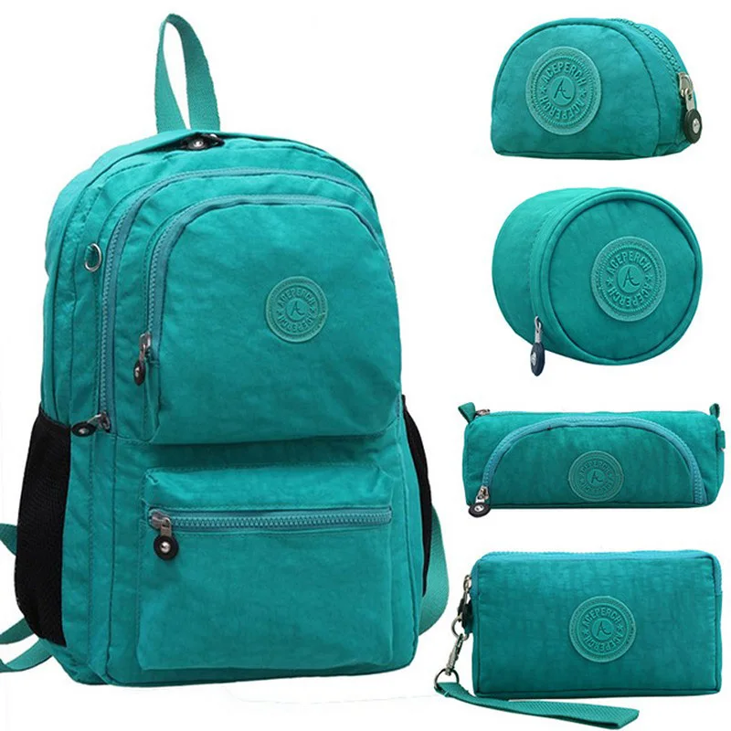 

Casual Original Bolsa School Backpack for Teenage Girl Waterproof Nylon Laptop Mochila Escolar With Keychain