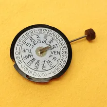 Швейцарский rhonda 517 Трехконтактный кварцевый механизм с двойным календарем без батареи