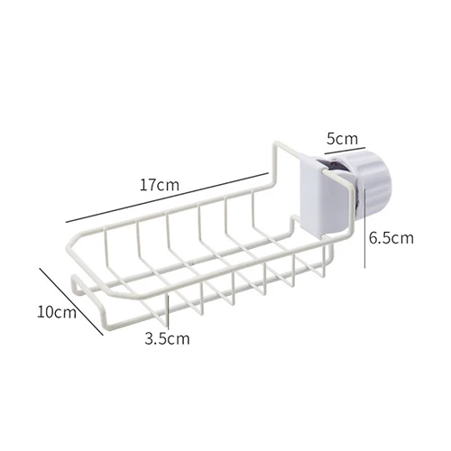 Stainless Steel Hot Sink Hanging Storage Rack Holder Faucet Clip Bathroom Kitchen Dishcloth Clip Shelf Drain Dry Towel Organizer - Цвет: Серебристый