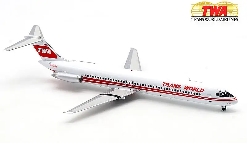 Inflight Транс мир авиалиний Макдоннелл Дуглас DC-9-51 1/200 литой самолет