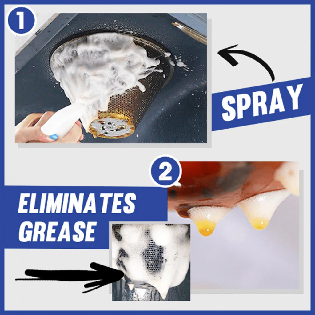 

All-Purpose Cleaner Bubble Cleaner Kitchen Grease Cleaner Multi-Purpose Foam Cleaner 200ml Kitchen Powerful Cleaning Bubble