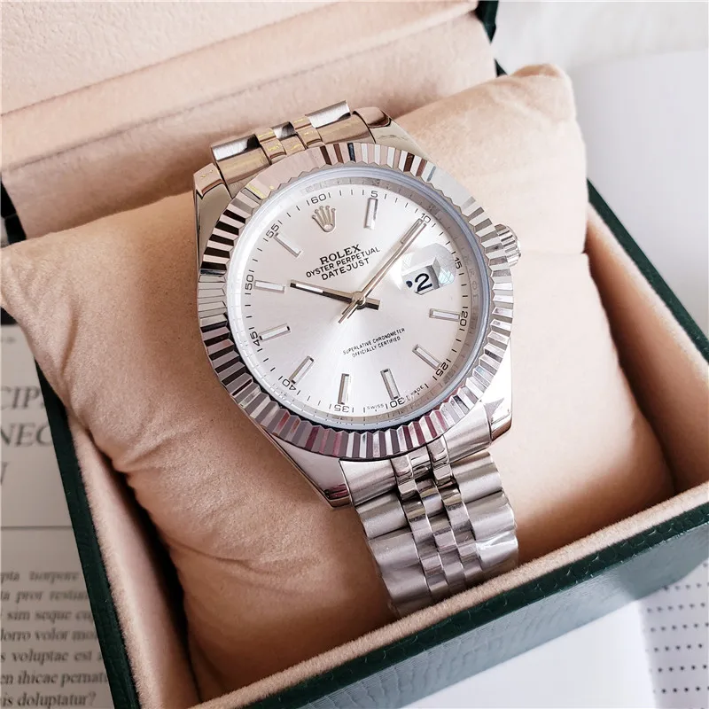

2020 new products Rolex- steel belt ladies automatic mechanical watches casual men's business fashion watches 105 singles