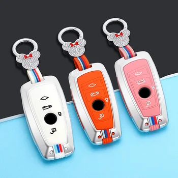 Auto Chiave A Distanza Borsette Caso Della Copertura Fob In Fibra di Carbonio Per BMW F20 F30 G20 f31 F34 F10 G30 F11 X3 F25 X4 I3 M3 M4 1 3 5 Serie