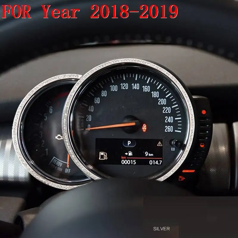Авто хромовое Автомобильное рулевое колесо приборная панель интерьерные модные аксессуары для стайлинга автомобилей Наклейка полоса 18 19 для MINI Cooper