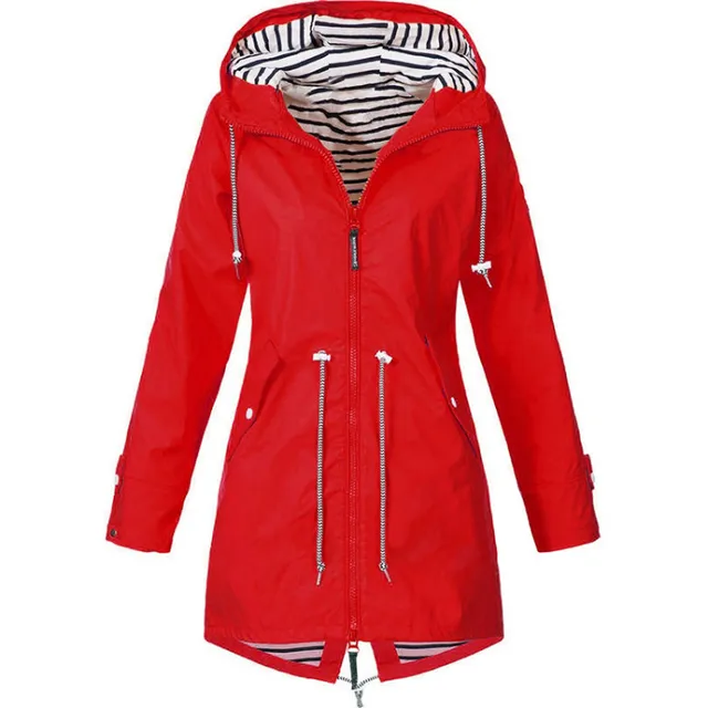S-5xl Windbreaker Coat Women Rain 