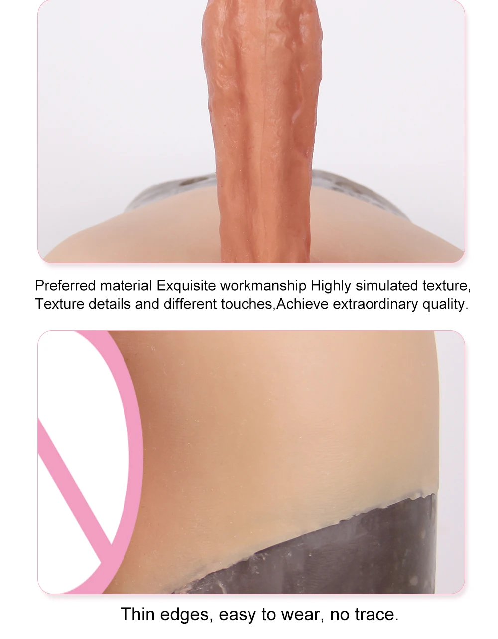 Eyung New 206.5 CM Mushroom Type Big Dildo No Vibrator Realistic Huge Horse Dildos Panties With Penis Adult Toys For Men Woman (4)