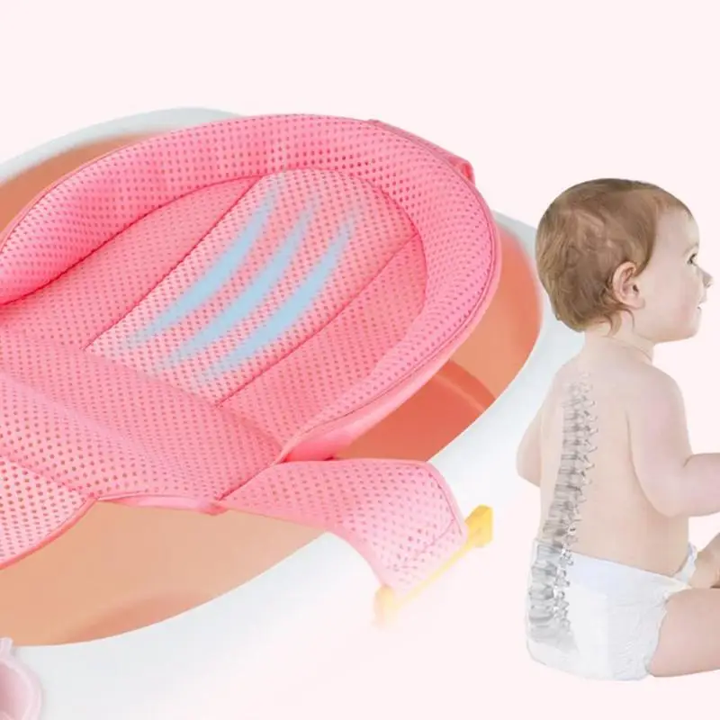Baby Shower Ванна Подушка Нескользящие коврик для ванной новорожденных Детская безопасность для ванной подушки