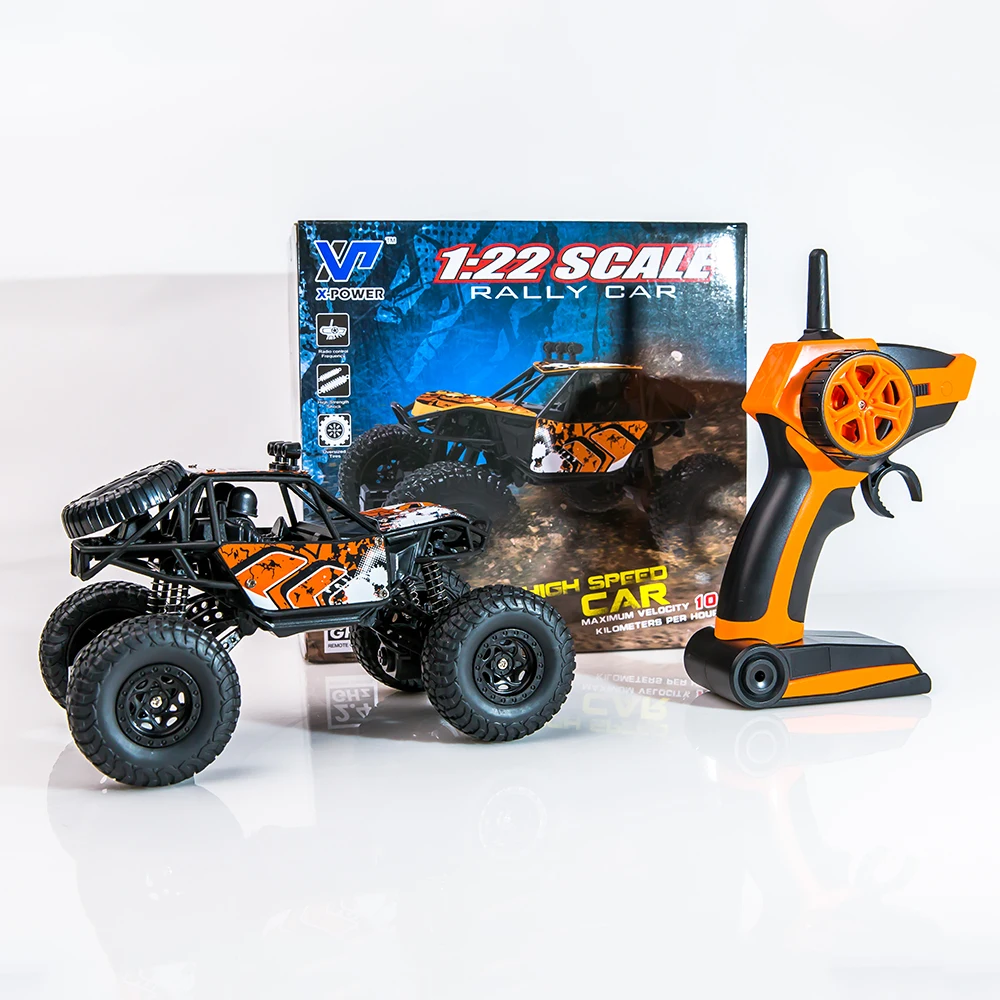 1/22 RC автомобиль 4WD альпинистский автомобиль 4x4 двойной привод двигателей Bigfoot автомобиль внедорожный gps-трекер автомобиль открытый игрушки для мальчиков детей