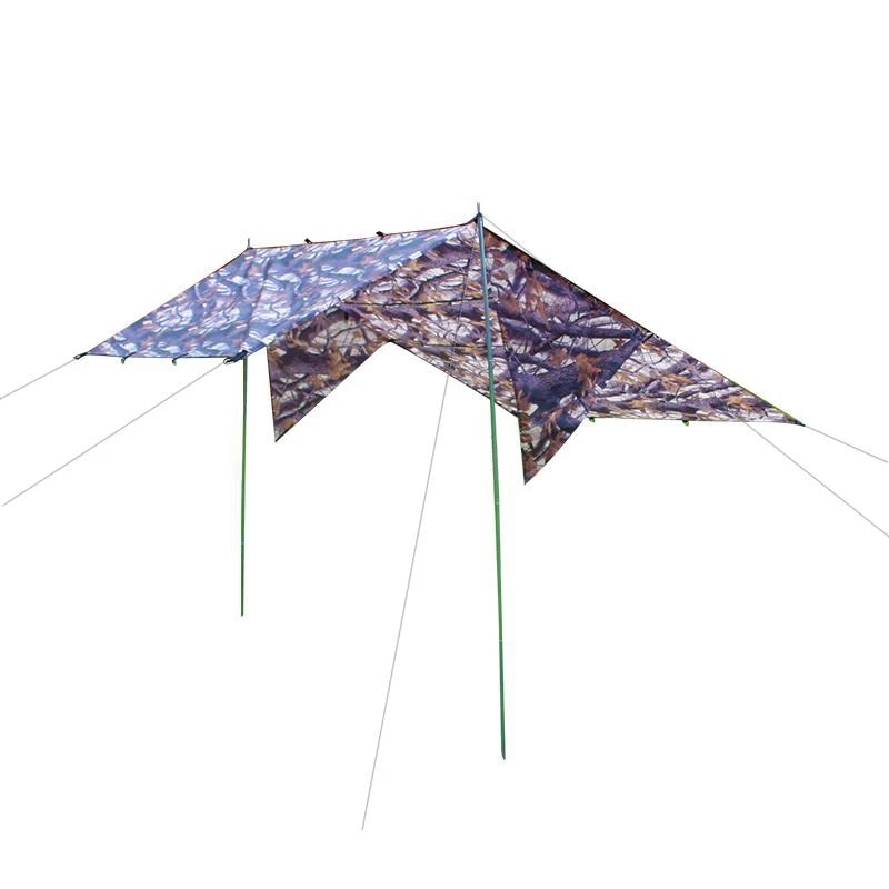 

Outdoor Rodless Tent Camouflage Ultralight Sun Shelter Radiation Beach Tent Waterproof Awning Tent Camping Moisture Proof Carpet