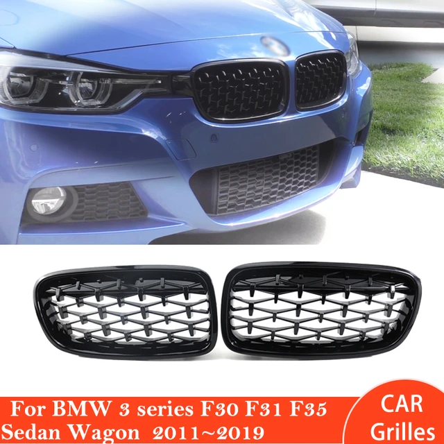 Front Grilles Gypsophila Black Inlet Grille For BMW 3 Series F30