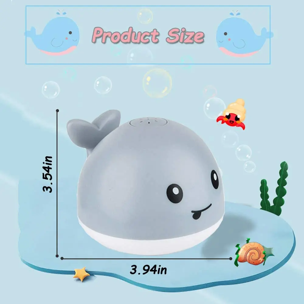 Baby Bad Spielzeug Spray Wasser Dusche Schwimmen Pool Bade Spielzeug für Kinder Elektrische Whale Bad Ball mit Licht Musik LED