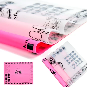 

Mini Silicone Stamping Pad Nail Practice Tool Portable Template Mat Foldable Nail Art Tool