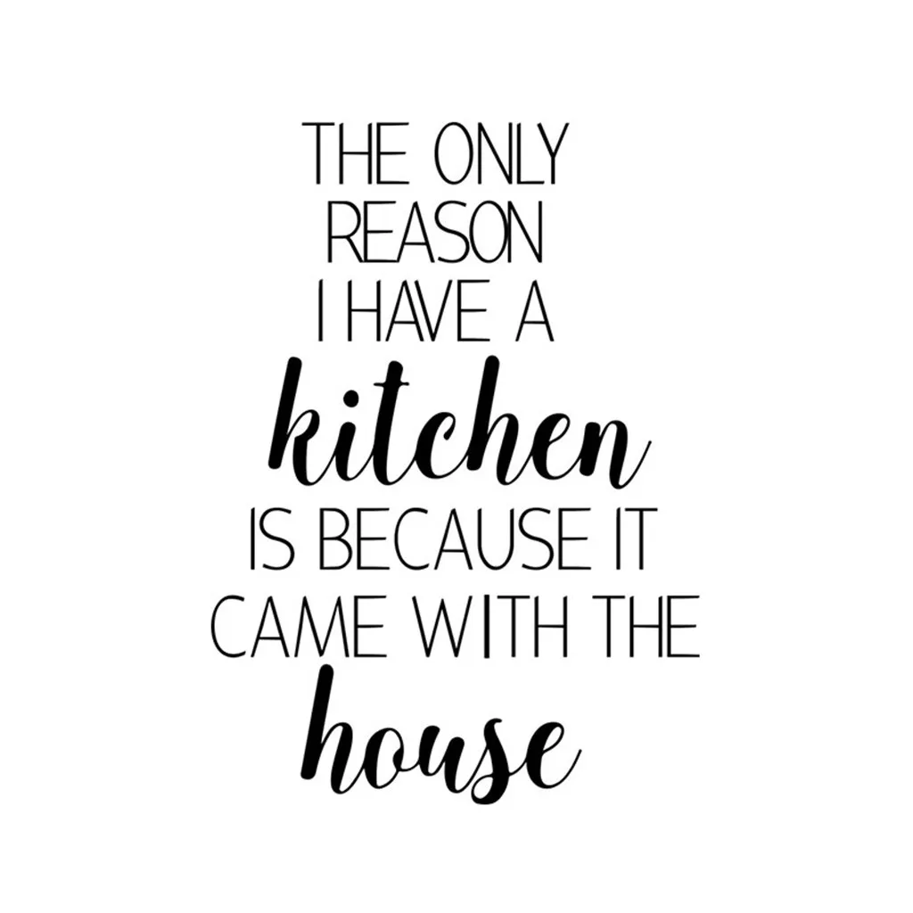 The Only Reason Detachable English Wall Stickers Home Living Room Kitchen Art Decals Decor DIY Decoration Mural | Дом и сад