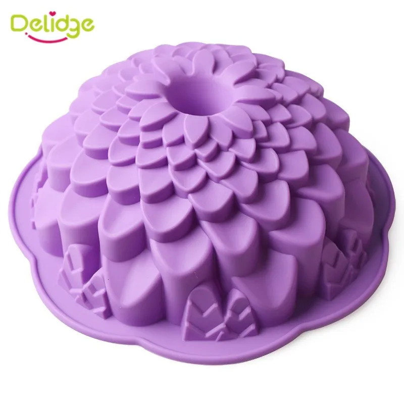 Delidge 1 шт. большая Маргаритка силиконовая форма для торта 3D шоколадная помадка форма для выпечки торта DIY Креативные Свадебные инструменты для выпечки кондитерских изделий