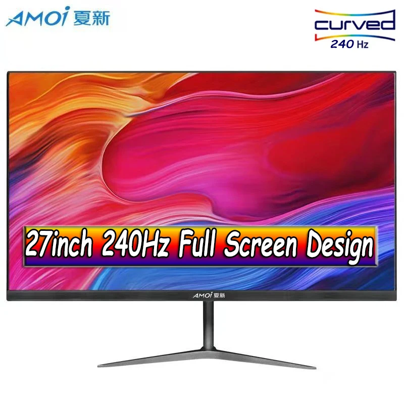Монитор Amoi 27 дюймов ПК IPS 240 Гц ЖК-дисплей HD экран для настольного игрового