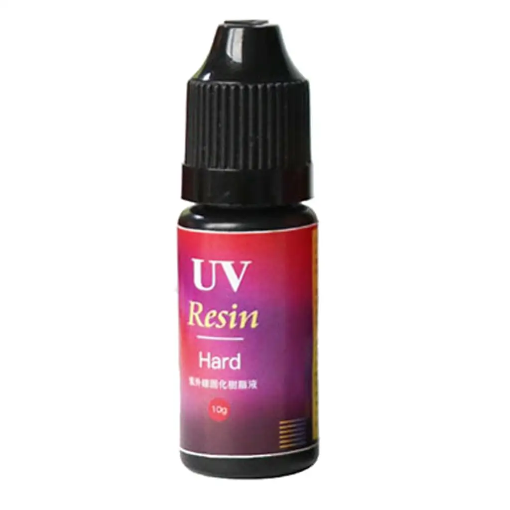 10g Ultraviolet Resin Curing Solution, DIY UV Quick-Drying Sunlight Activated Hard DIY Manual Curing for Pendants Necklace Mould