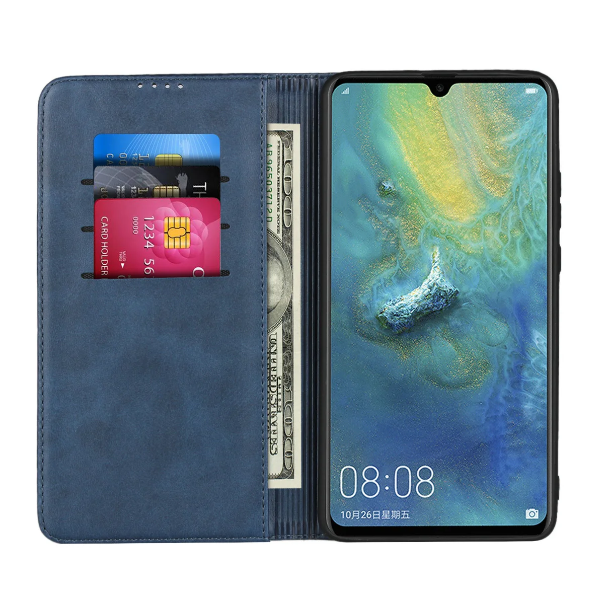 SailorTech для huawei Коврики 20X бумажник чехол, Коврики 20X Кожаный чехол Чехол-книжка, Футляр со слотом для карты и подставкой для Коврики 20X чехол