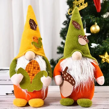 

Christmas Striped Cap Faceless Gnome Santa Doll Pendant Nordic Gnome Land God Doll Christmas Tree Hanging Ornaments Doll Decor