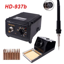 Паяльная станция HD937B паяльник с регулируемой температурой цифровой электрический контроллер алюминиевый сплав DIY наборы сварочные инструменты