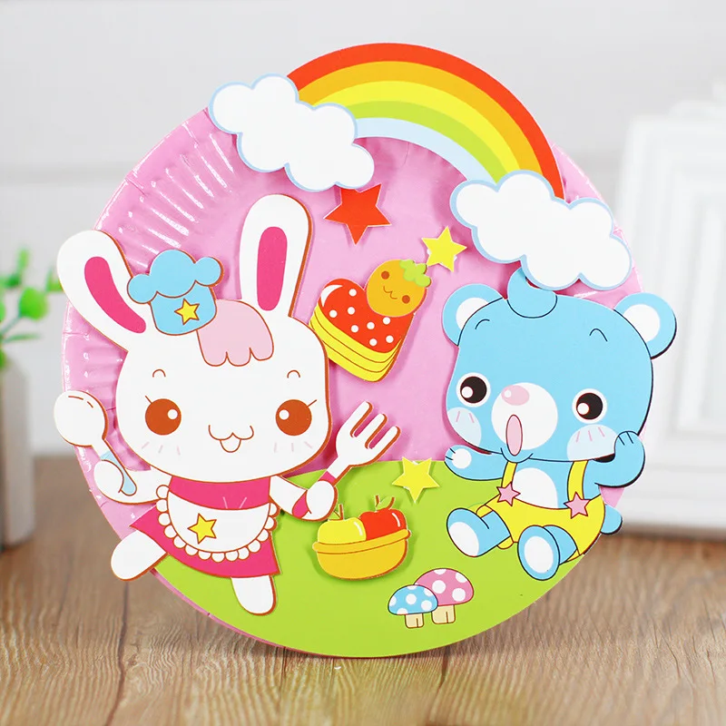 Детский сад много декоративных поделок diy игрушки головоломка бумажный ...