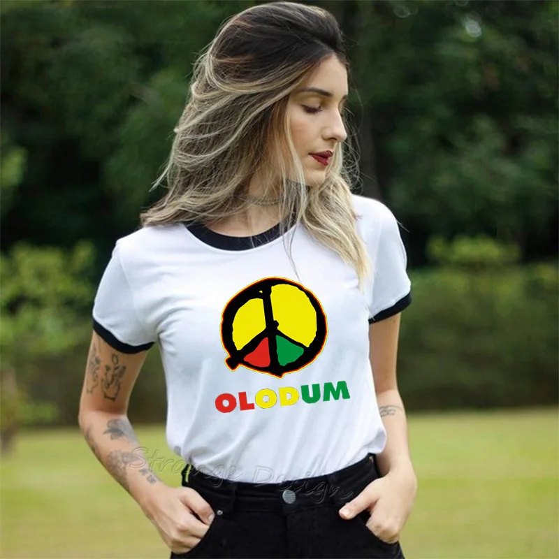 OLODUM Майкл Джексон графическая футболка для женщин MJ Ретро Antiwar любовь и Мир тема Olodum танец печать футболка одежда tumblr