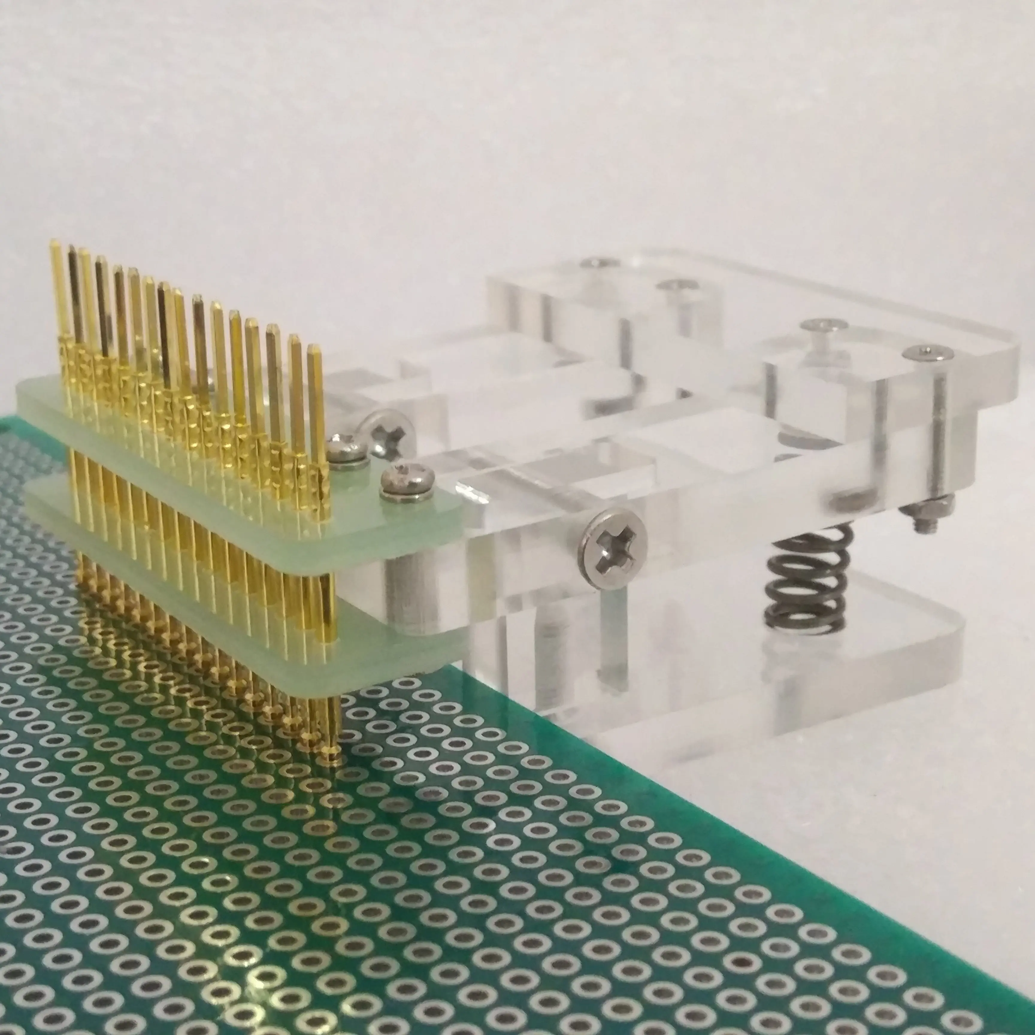 ЖК-экран тестовый PCB зажим приспособление зонд пружина иглы Программирование ожога даунлоа 2,54