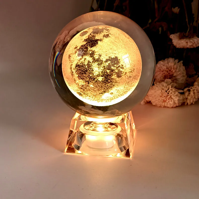 3d Laser Gravado Saturno Bola De Cristal Miniatura Universo Modelo Planeta  Bola De Vidro Global Decoração Para Casa Presente Planetário - Estatuetas E  Miniaturas - AliExpress