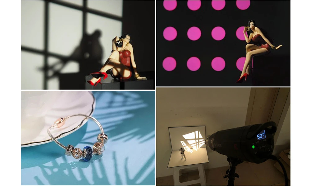 10 pces de 86mm 66mm gobo b